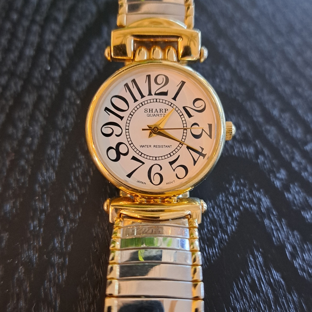 Gold and Silver Women's Bracelet Watch